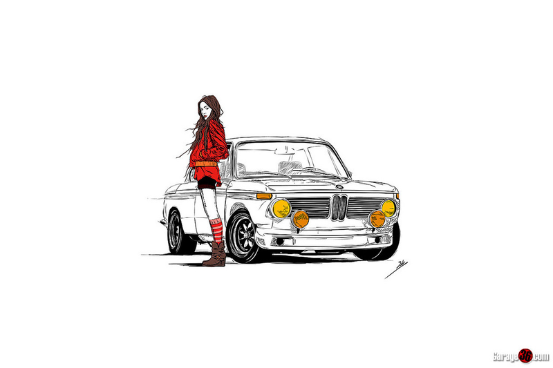 Illustration for article titled Cars & Coffee illustrated
